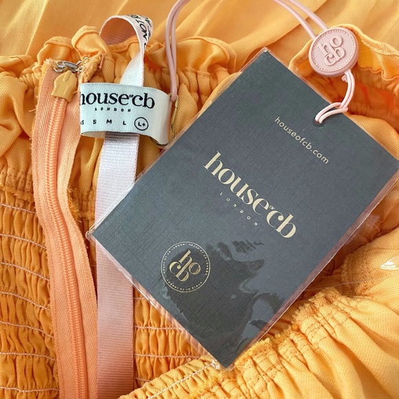 NEW House of CB Phedra Dress Warm Apricot Large+ (XL) - Picture 14 of 17